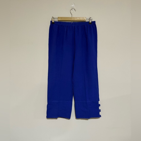 Sea Breeze of California Royal Blue Cotton Top and Pants Set Size Medium NWT - Picture 11 of 13